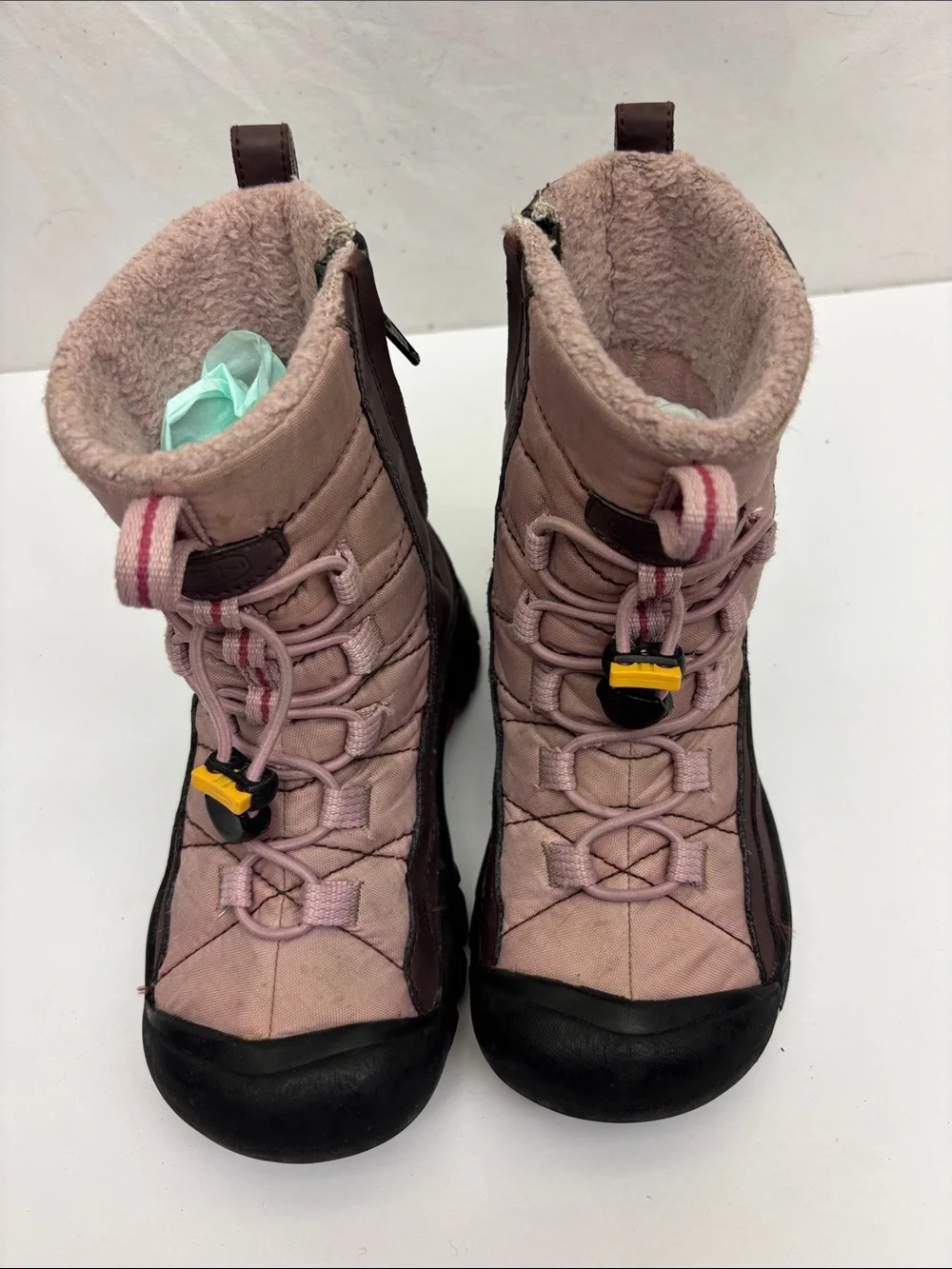 Keen Insulated Lace-Up Boots with Toggle Closure, SZ 11 for toddler girl, box 73